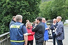 BMin im Gespräch mit Stadt, Feuerwehr und THW (Foto: THW/Anne Mugalla, OV Solingen)